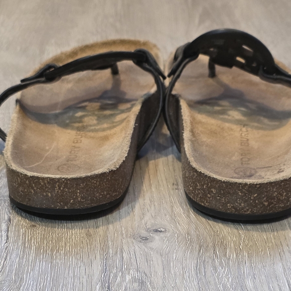 Tory Burch Miller Cloud Thong Sandals Black Size 7.5 - Picture 5 of 7
